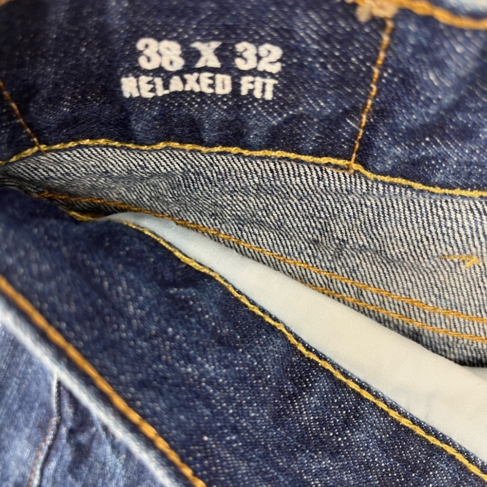 Men’s Nautica Relaxed Fit Stretch Denim Medium Blue Wash 38” x 32” RN# 67835 - Picture 5 of 15